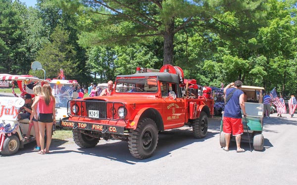 4th of July Old Fire Truck in the parade